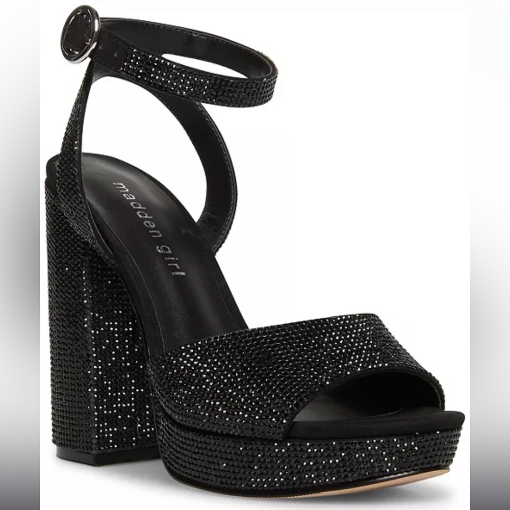 Madden Girl Summit Rhinestone Platform Heels